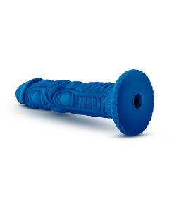 The Realm Draken 7.5 In. Silicone Lock On Fantasy Dildo Blue