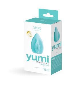 Vedo Yumi Rechargeable Finger Vibe - Tease Me Turquoise