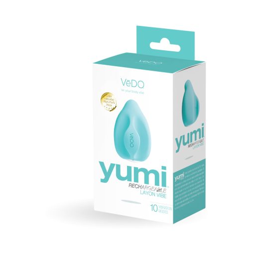 Vedo Yumi Rechargeable Finger Vibe - Tease Me Turquoise