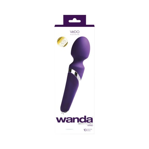 Vedo Wanda Rechargeable Wand Vibe - Deep Purple - Image 5