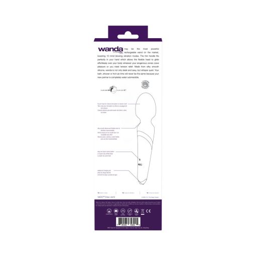 Vedo Wanda Rechargeable Wand Vibe - Deep Purple - Image 8