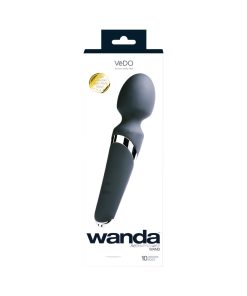 Vedo Wanda Rechargeable Wand Vibe - Just Black