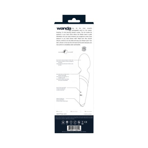 Vedo Wanda Rechargeable Wand Vibe - Just Black - Image 8