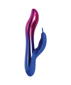 Evolved Firefly Rechargeable Silicone Dual Stimulator Blue/Pink