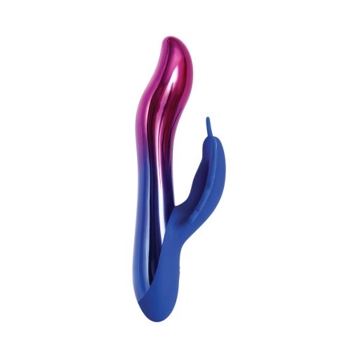 Evolved Firefly Rechargeable Silicone Dual Stimulator Blue/Pink - Image 2
