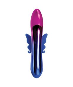 Evolved Firefly Rechargeable Silicone Dual Stimulator Blue/Pink