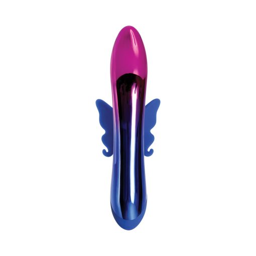 Evolved Firefly Rechargeable Silicone Dual Stimulator Blue/Pink - Image 4