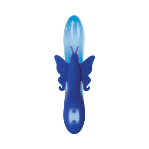 Evolved Firefly Rechargeable Silicone Dual Stimulator Blue/Pink - Image 5