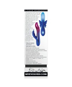 Evolved Firefly Rechargeable Silicone Dual Stimulator Blue/Pink