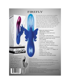 Evolved Firefly Rechargeable Silicone Dual Stimulator Blue/Pink
