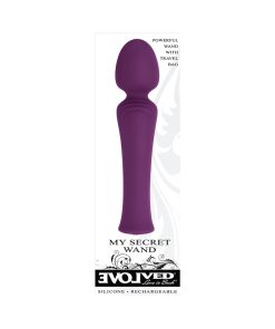 Evolved My Secret Wand Rechargeable Silicone Wand Vibrator Purple