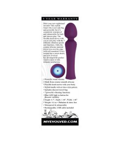 Evolved My Secret Wand Rechargeable Silicone Wand Vibrator Purple
