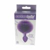 The 9'S Cottontails Silicone Bunny Tail Butt Plug Purple