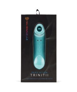 Nu Sensuelle Trinitii 3-In-1 Suction Tongue Vibe Electric Blue