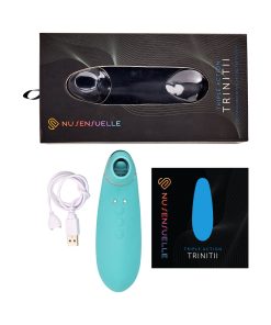 Nu Sensuelle Trinitii 3-In-1 Suction Tongue Vibe Electric Blue