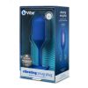 B-Vibe Vibrating Snug Plug 4 Rechargeable Weighted Silicone Anal Plug Navy
