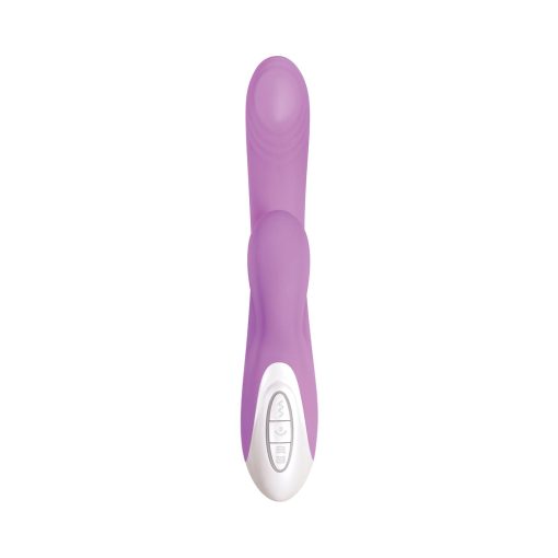 Evolved Super Sucker Rechargeable Thumping Suction Silicone Dual Stimulator Purple - Image 6