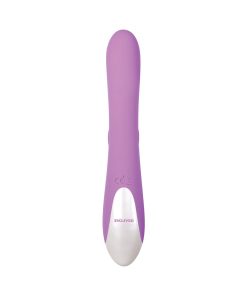 Evolved Super Sucker Rechargeable Thumping Suction Silicone Dual Stimulator Purple