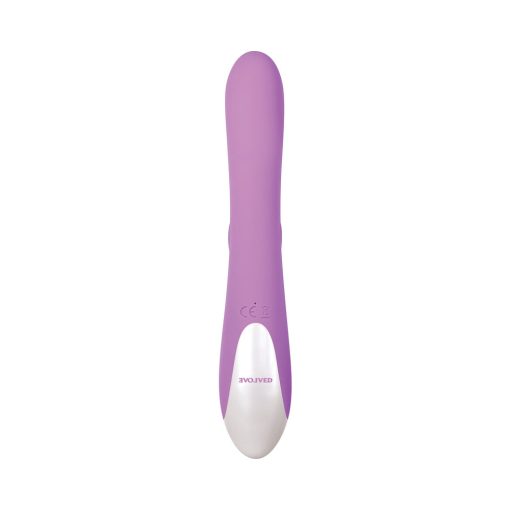 Evolved Super Sucker Rechargeable Thumping Suction Silicone Dual Stimulator Purple - Image 7