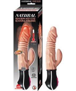 Natural Realskin Hot Cock Rotating Thruster Flesh