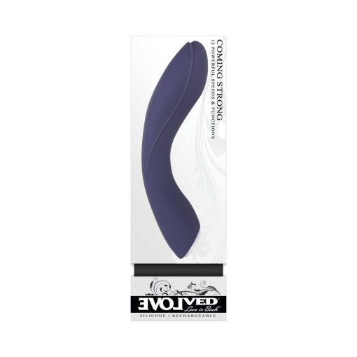 Evolved Coming Strong Rechargeable Silicone G-Spot Vibrator Purple - Image 8
