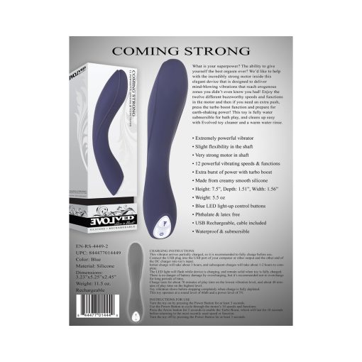 Evolved Coming Strong Rechargeable Silicone G-Spot Vibrator Purple - Image 10