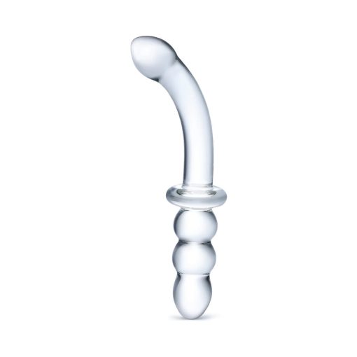 Glas 8 In. Ribbed G-Spot Glass Dildo - Image 2