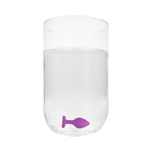 Ouch! Flexible Silicone Diamond Heart Butt Plug Purple Regular - Image 11
