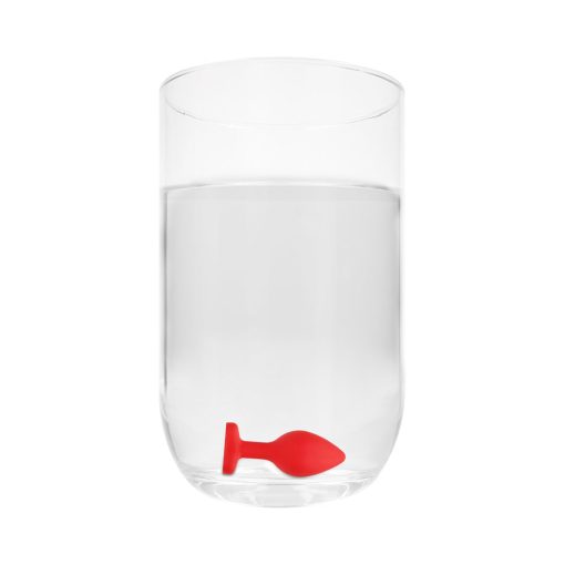 Ouch! Flexible Silicone Diamond Heart Butt Plug Red Large - Image 11