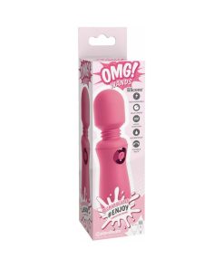 Omg! Wands #Enjoy Silicone Rechargeable Flexible Vibrating Wand Pink