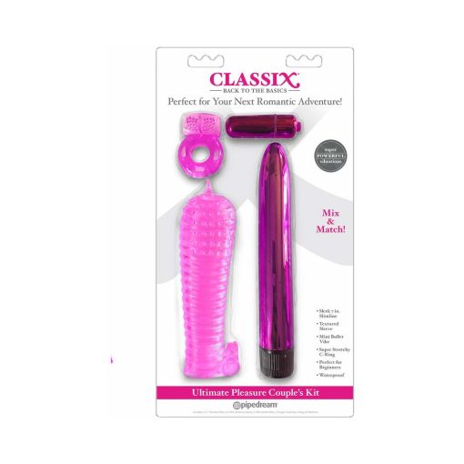 Classix 4-Piece Ultimate Pleasure Couple'S Kit Pink