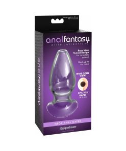 Anal Fantasy Elite Collection Mega Anal Gaper Glass Tunnel Plug Clear