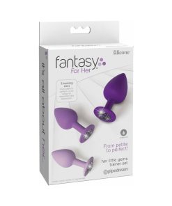 Fantasy For Her 3-Piece Silicone Her Little Gems Trainer Plug Set Purple