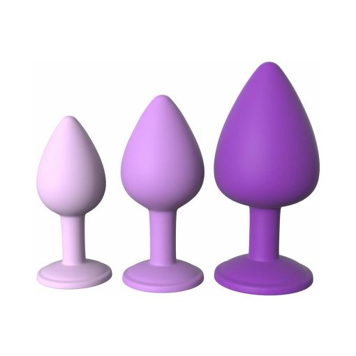 Fantasy For Her 3-Piece Silicone Her Little Gems Trainer Plug Set Purple - Image 2