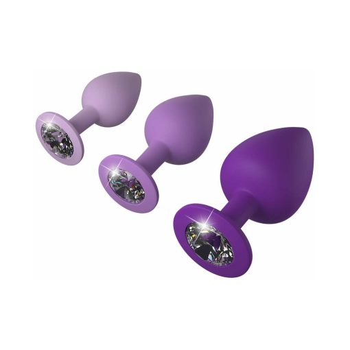 Fantasy For Her 3-Piece Silicone Her Little Gems Trainer Plug Set Purple - Image 3