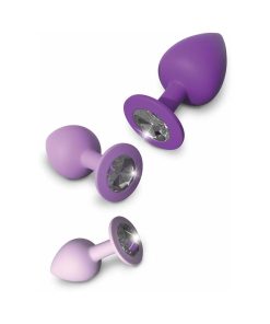 Fantasy For Her 3-Piece Silicone Her Little Gems Trainer Plug Set Purple