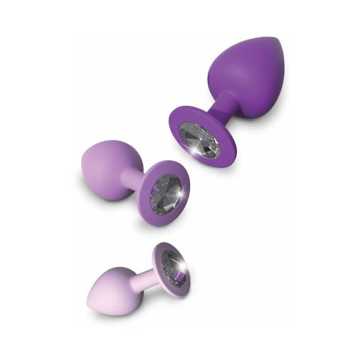 Fantasy For Her 3-Piece Silicone Her Little Gems Trainer Plug Set Purple - Image 4
