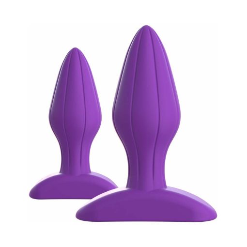 Fantasy For Her 2-Piece Silicone Her Designer Love Plug Set Purple - Image 2