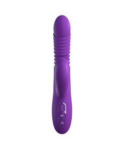 Fantasy For Her Rechargeable Silicone Ultimate Thrusting Clit Stimulate-Her Purple
