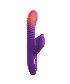 Fantasy For Her Rechargeable Silicone Ultimate Thrusting Clit Stimulate-Her Purple