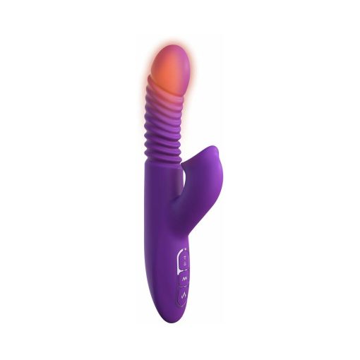 Fantasy For Her Rechargeable Silicone Ultimate Thrusting Clit Stimulate-Her Purple - Image 4