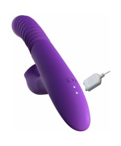 Fantasy For Her Rechargeable Silicone Ultimate Thrusting Clit Stimulate-Her Purple