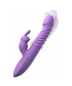 Fantasy For Her Rechargeable Her Thrusting Silicone Rabbit Vibrator Purple