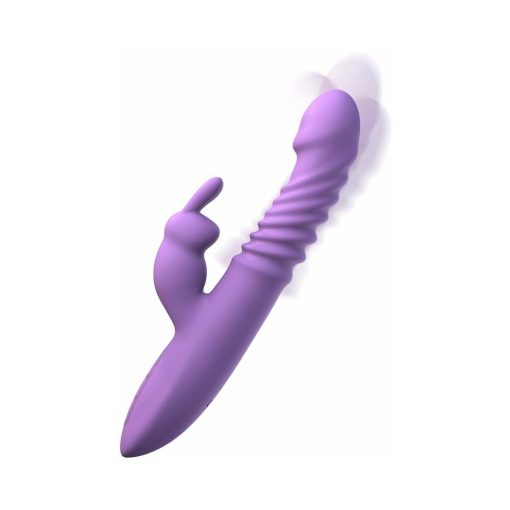Fantasy For Her Rechargeable Her Thrusting Silicone Rabbit Vibrator Purple - Image 3