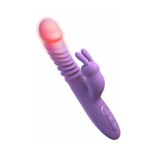 Fantasy For Her Rechargeable Her Thrusting Silicone Rabbit Vibrator Purple - Image 4