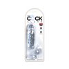 King Cock Clear 6 In. Cock With Balls Realistic Suction Cup Dildo