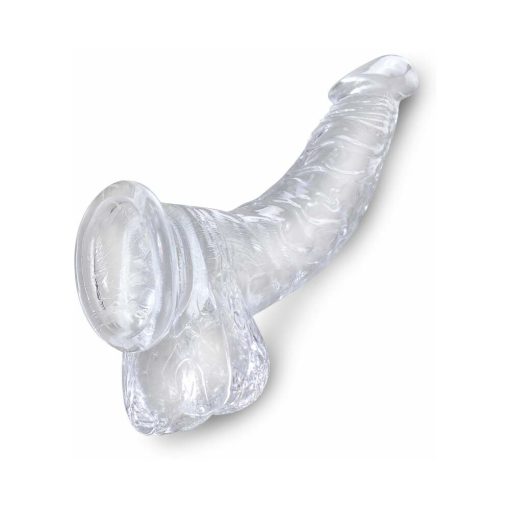 King Cock Clear 7.5 In. Cock With Balls Realistic Suction Cup Dildo - Image 4