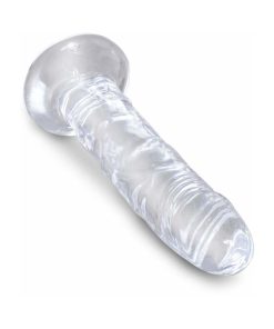 King Cock Clear 6 In. Cock Realistic Dildo With Suction Cup