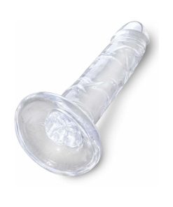 King Cock Clear 6 In. Cock Realistic Dildo With Suction Cup