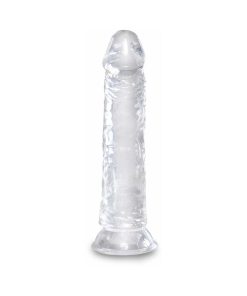 King Cock Clear 8 In. Cock Realistic Dildo With Suction Cup